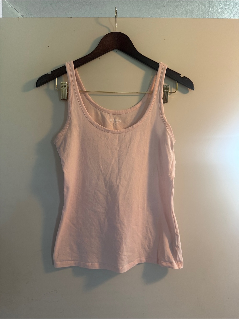 Old Navy Women’s Light Pink First Layer Scoop Neck Tank Top Sz M EUC